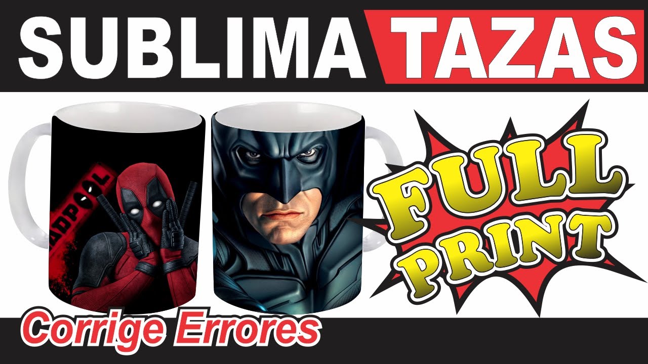 👉👉Cómo SUBLIMAR TAZAS completas Paso a Paso |🔥Sublimación de MUGS FULL PRINT 🔥SOLUCIÓN de ERRORES💪