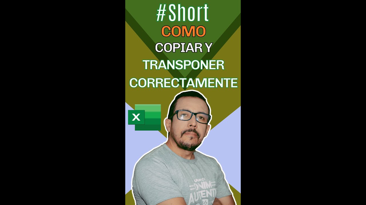 Cómo transponer correctamente de filas a columnas o viceversa