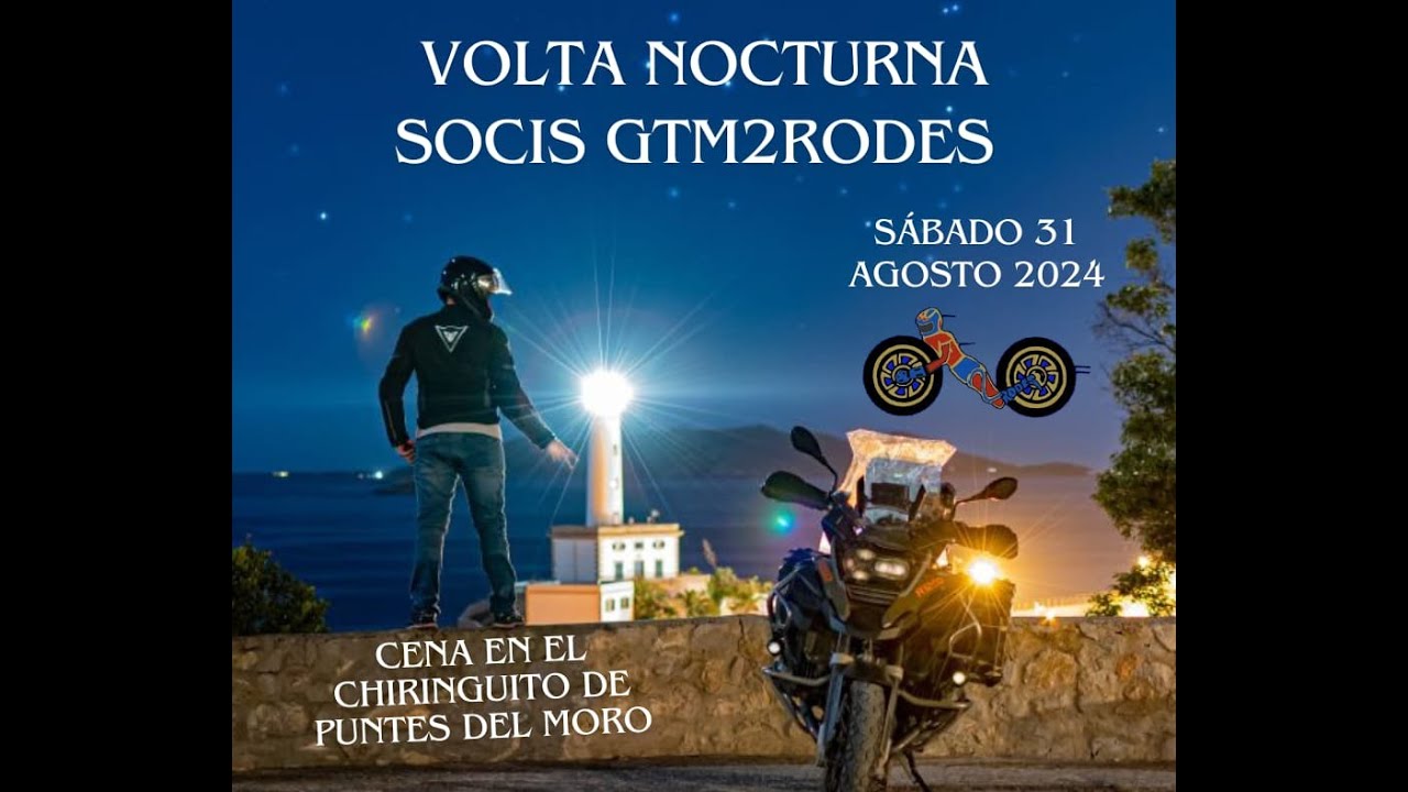 RUTA NOCTURNA GTM DOS RODES LA VILA 31 AGOSTO 2024