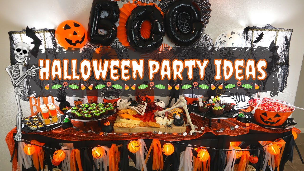Halloween Party Ideas 👻🎃 | Party Decoration & Set Up Ideas for Halloween Party & Halloween Treats