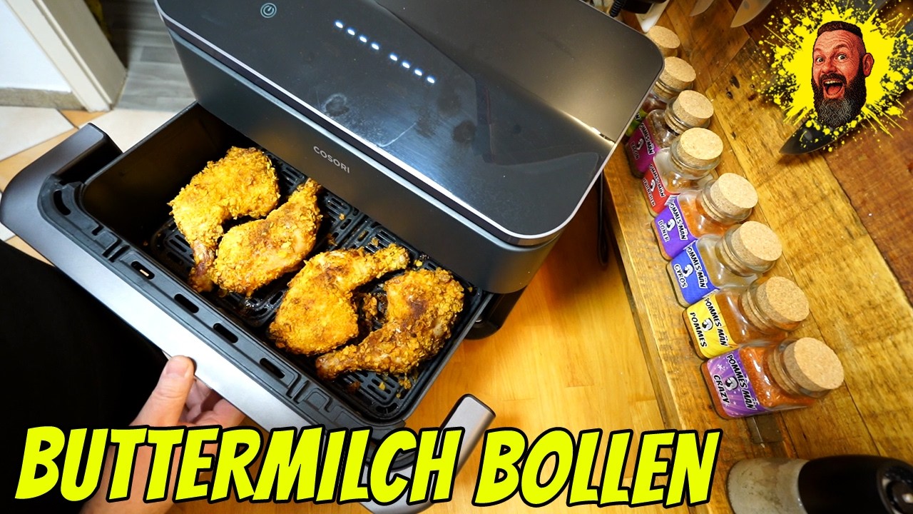 Knusper-Blitz: Buttermilch-Hähnchenbollen (Heißluftfritteuse)
