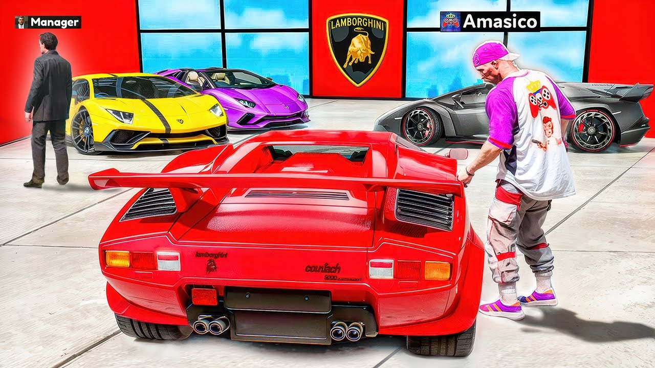 Am FURAT toate LAMBO-URILE in GTA 5!