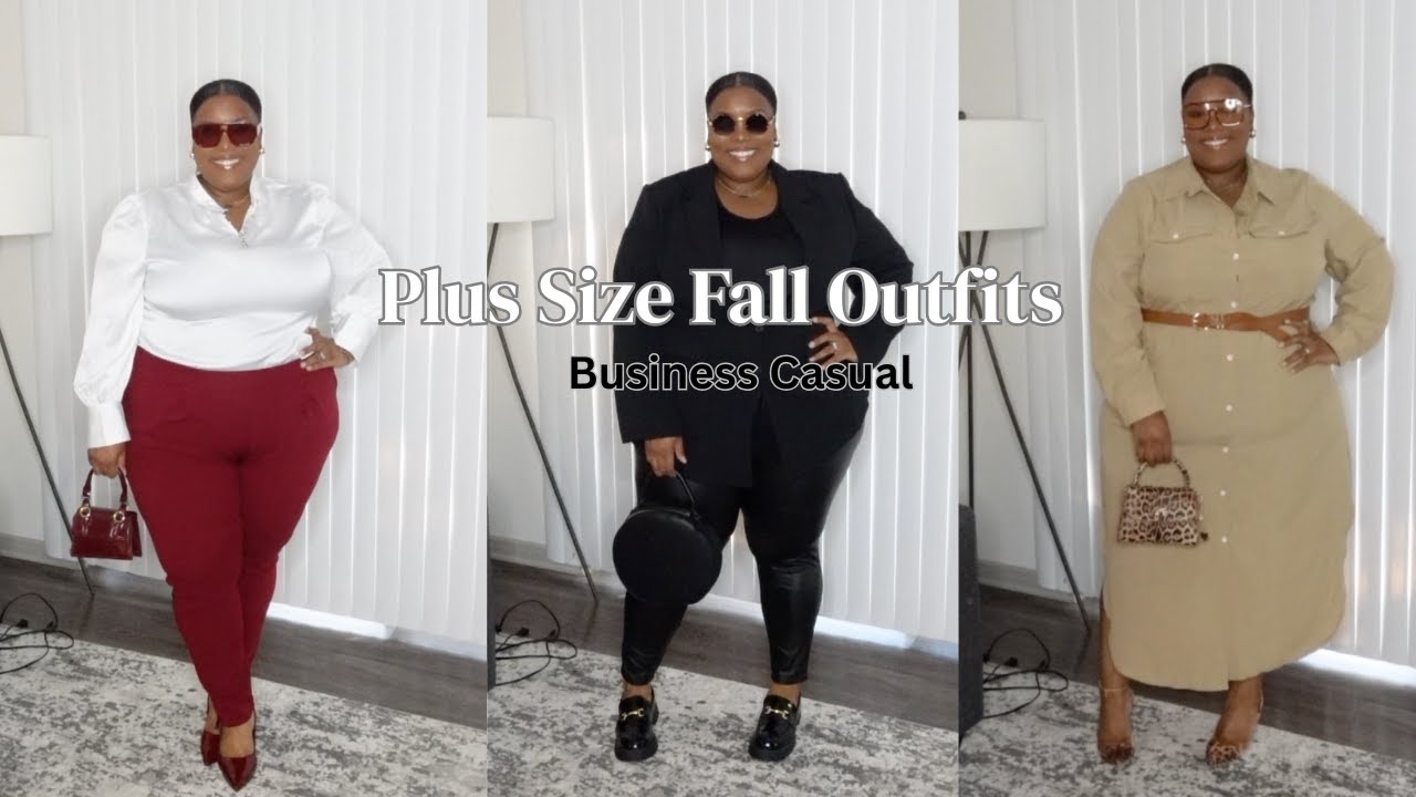 PLUS SIZE FALL BUSINESS CASUAL OUTFIT INSPO