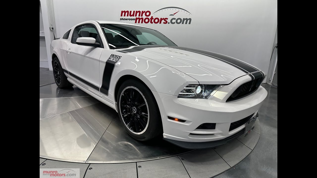 2013 SOLDSOLDSOLD Boss 302 Mustang Coupe 5.0L 444hp 6 Speed Manual PerformanceWhite/Black 20k kms!
