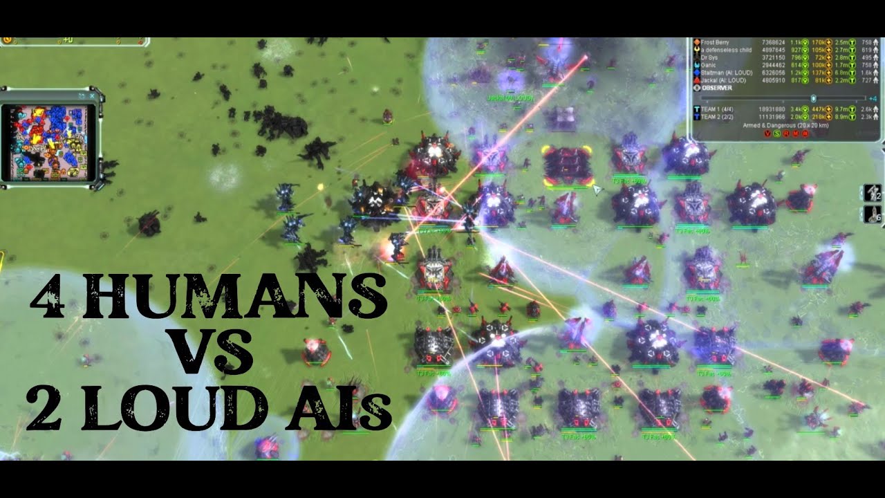 Armed & Dangerous - Multiplayer Madness w/ LOUD Mod in Supreme Commander Forged Alliance