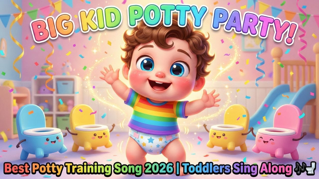 Potty Training Song | Big Kid Potty Party 🚽🎉 | GiggleNotes Nursery Rhymes & Kids