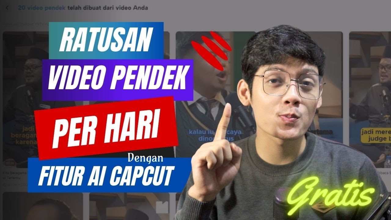 TANPA NGEDIT!! Sehari Bisa Buat Ratusan Video Short dengan AI Capcut
