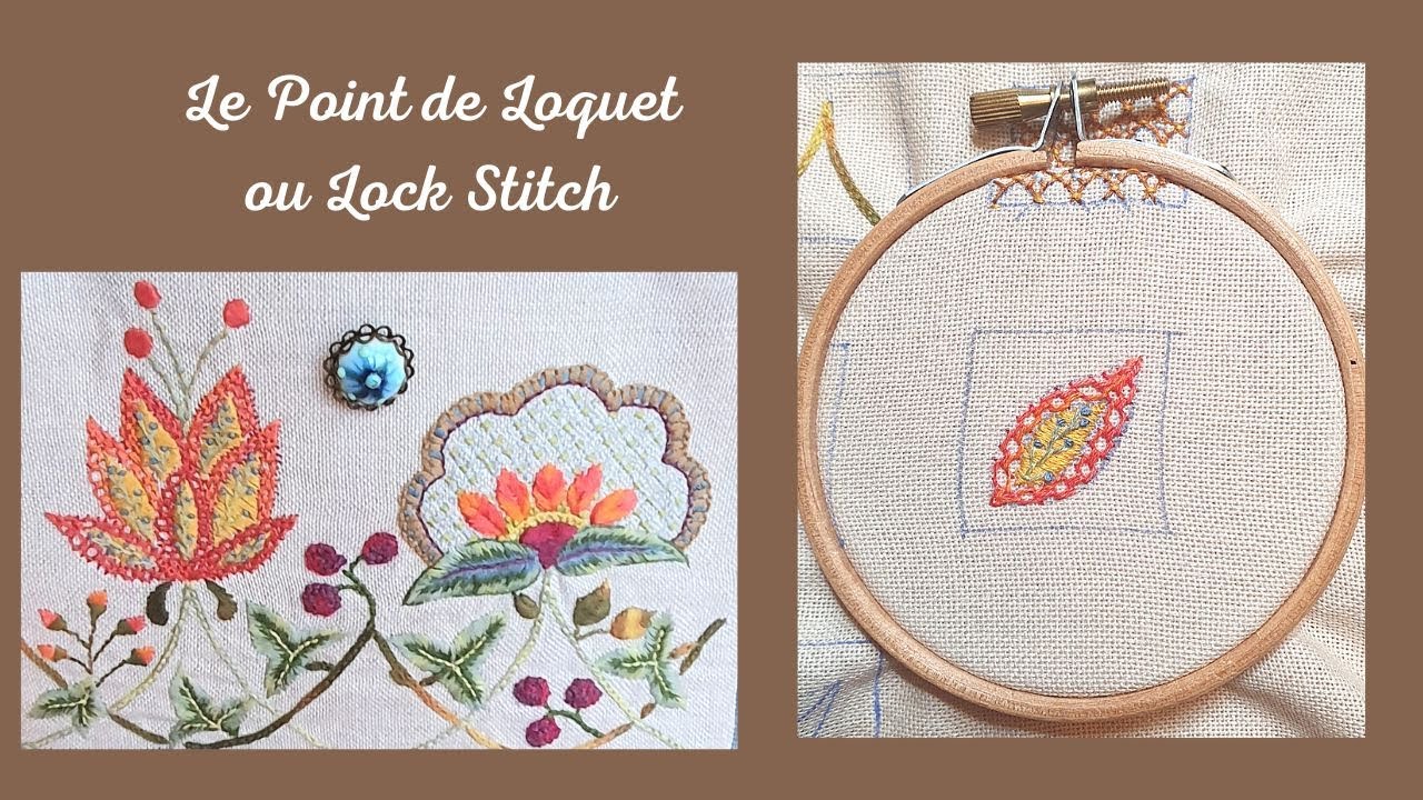Point de Loquet ou lock stitch