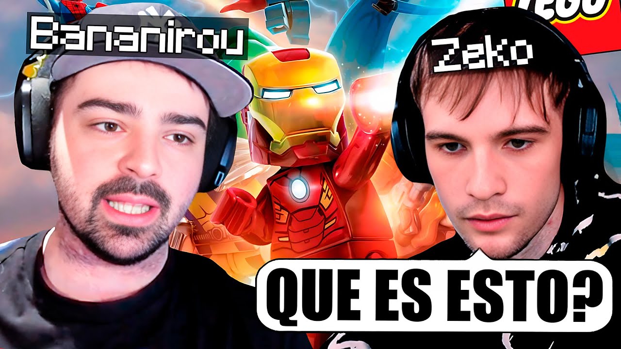 BANANIROU Y ZEKO JUEGAN LEGO MARVEL *terminan peleados*