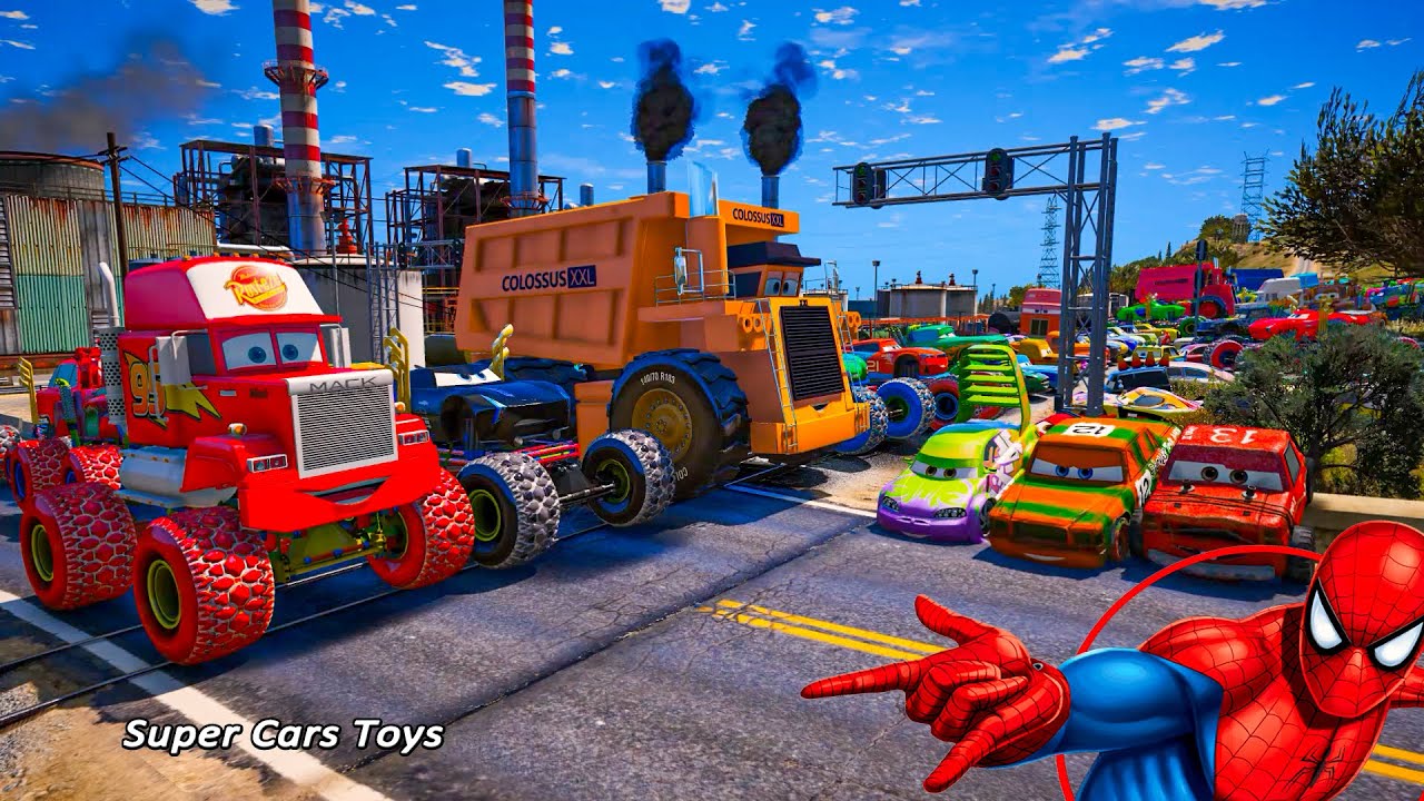 Cars Crazy McQueen High Impact Bobby Swift Miguel Camino Mack Monster Truck Tow Mater Racing Toys #9