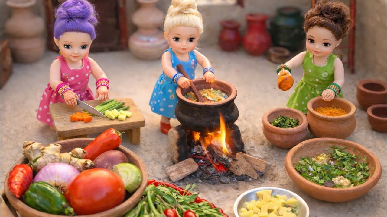 Mini cooking Mini kitchen Aaj Ham banaa rahe hain Aalu Gobhi testi recipe