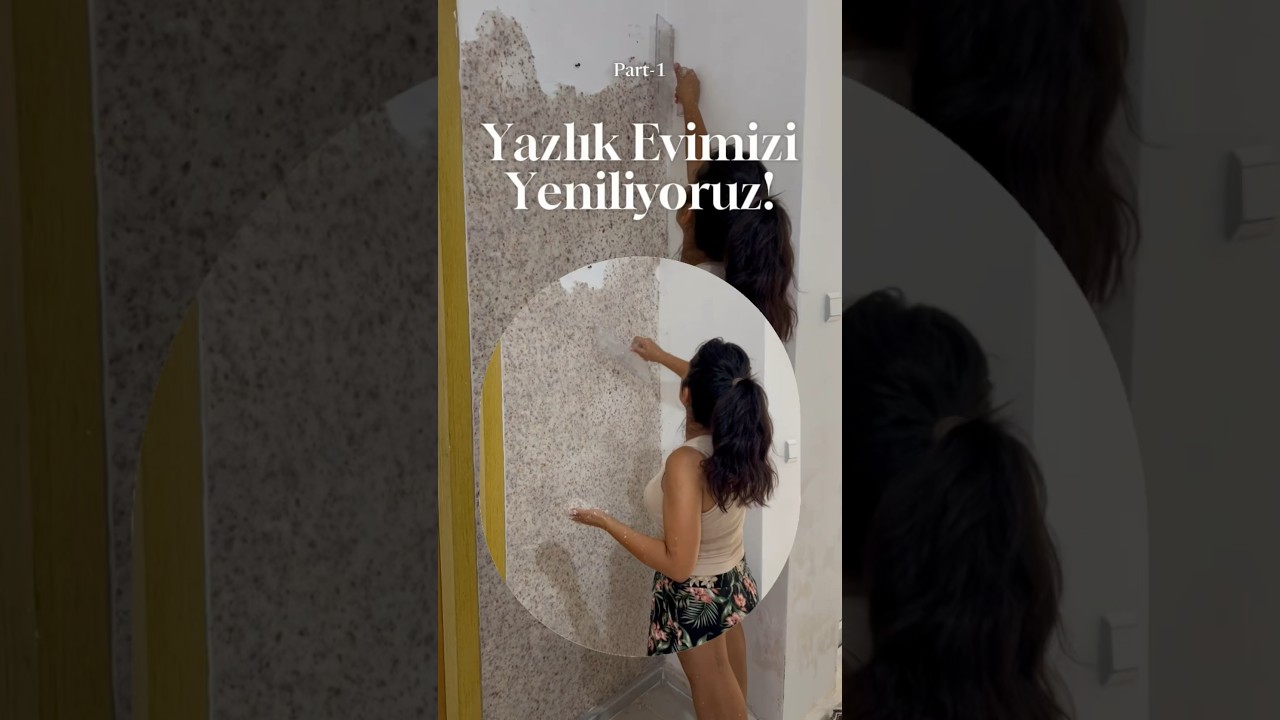 Yazlık Ev Yenileme -1  ipek sıva yapıyorum! #reklam #işbirliği ​⁠@nishplas3263