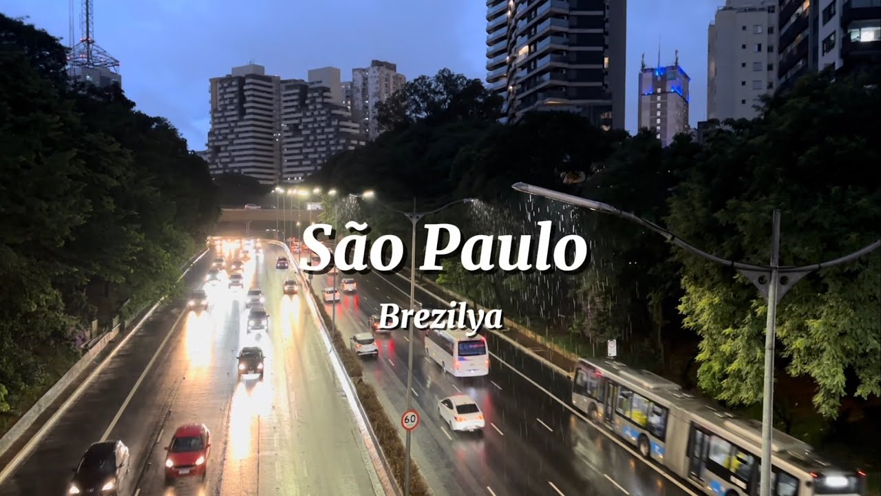 Dünyanın En Kalabalık Şehirlerinden SÃO PAULO'da tek başıma ne yaptım? Tropikal yağmura yakalandım!