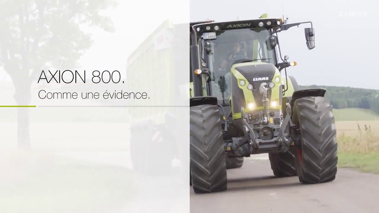 Claas axion 800 officiel trailer