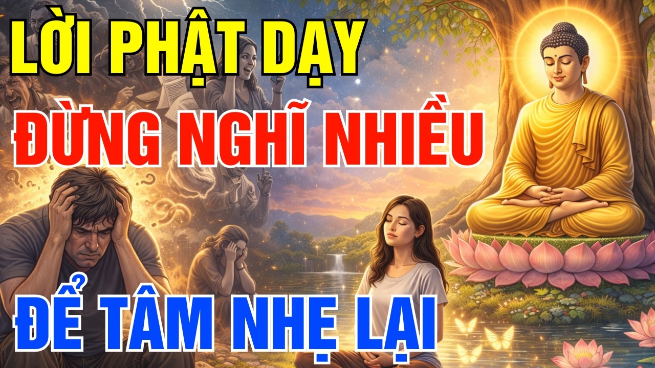 Đừng Nghĩ Nhiều Nữa, Nghe Phật Dạy Giúp Tâm Nhẹ Lại, Đời Bớt Lo, Ngủ Ngon Hơn Mỗi Đêm| Gieo Bình An