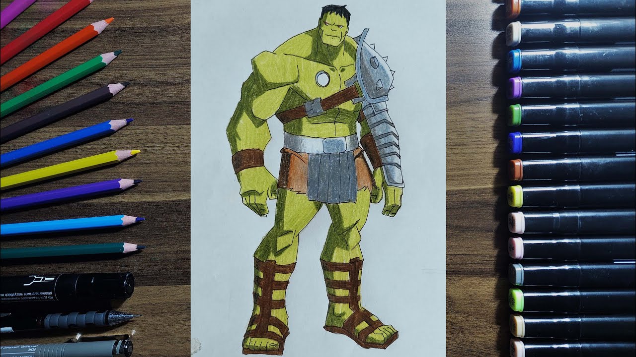HULK DRAWİNG/HULK ÇİZİMİ (PLANET HULK 2009)