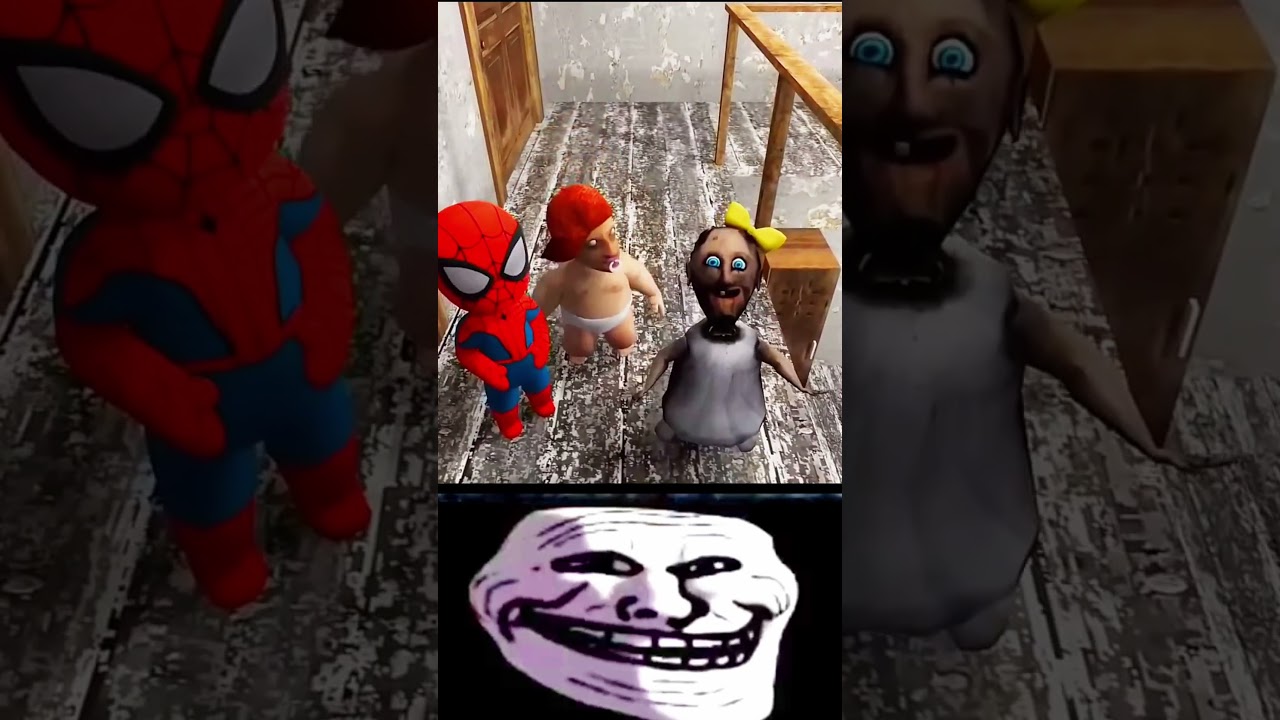 Avengers in Granny House #granny #shortfeed #funny #trollface #viralshorts #gaming #shorts