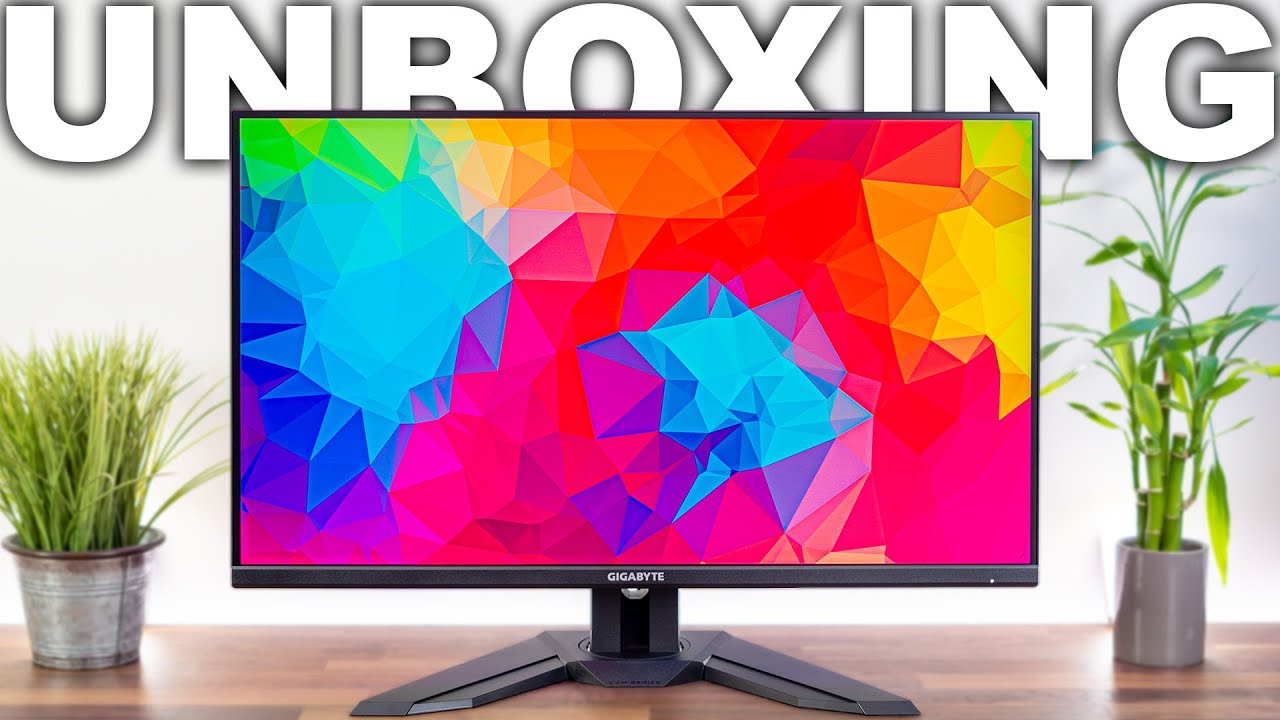 Gigabyte M32U 4K 144Hz Gaming Monitor Unboxing
