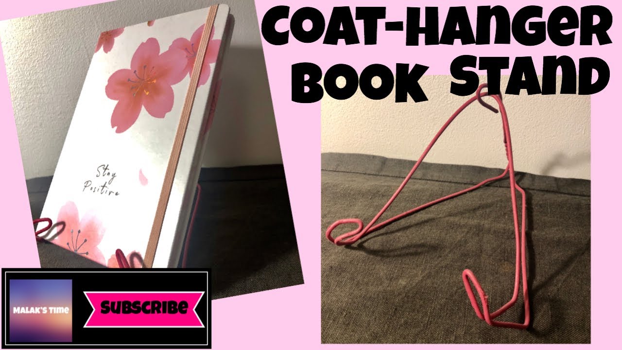 Coat-hanger book stand | DIY book stand | super simple 📖