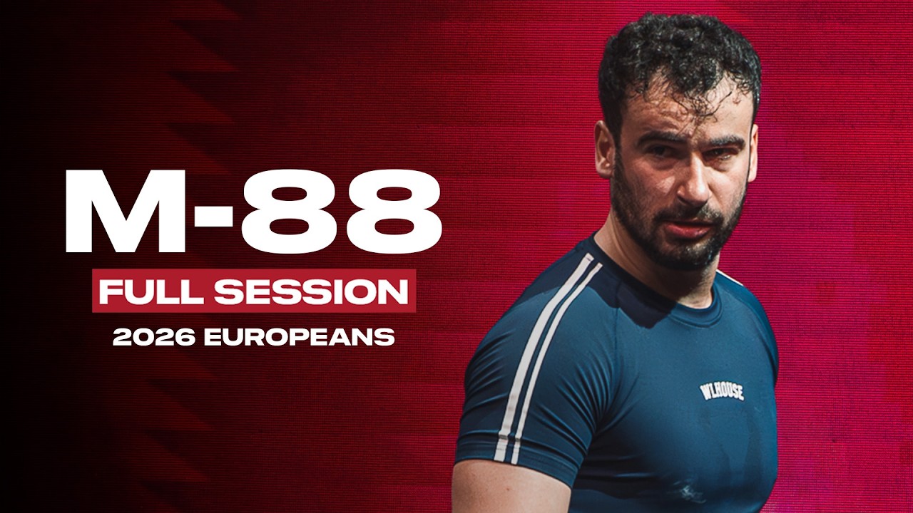 Men's -88kg 2026 European Weightlifting Championships | Full Session