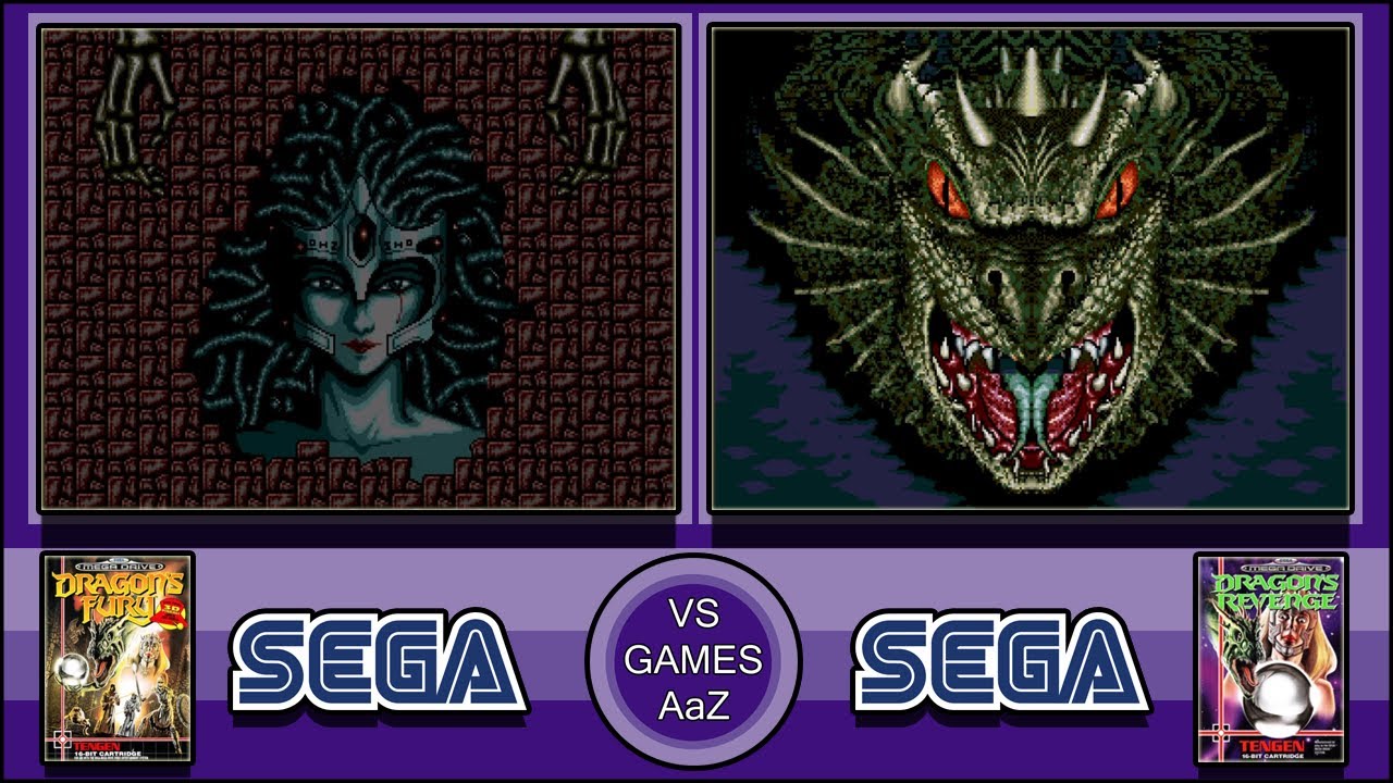 Dragon's Fury VS Dragon's Revenge (Mega drive/Sega genesis)side by side Comparison Graphics