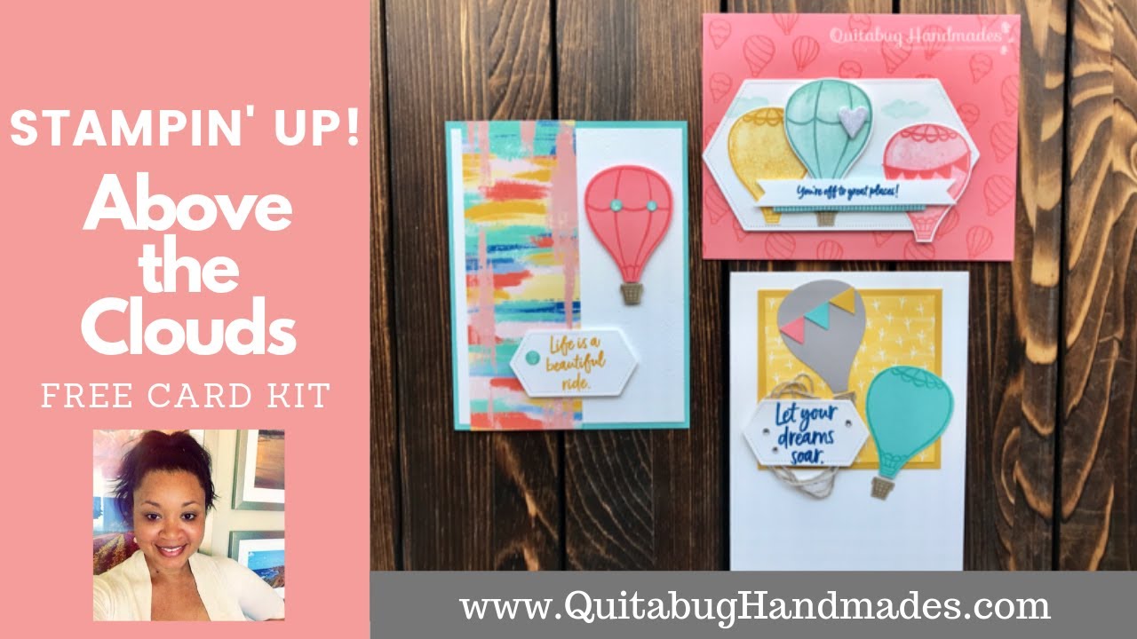 Stampin' Up! Above the Clouds FREE Card Kit| Club Quitabug