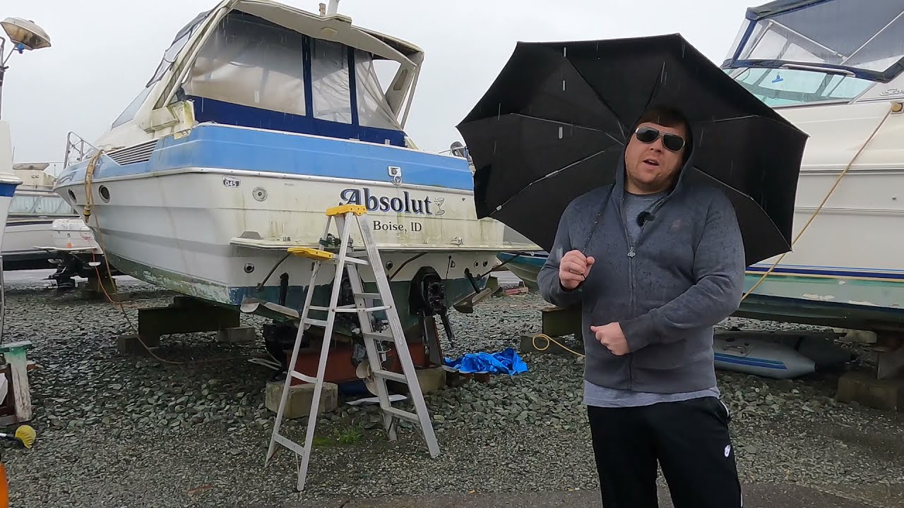 Pressure Washing the Bayliner Yacht, ASMR Cleaning, Green Grime and Sludge Removal, Prep for Sale!