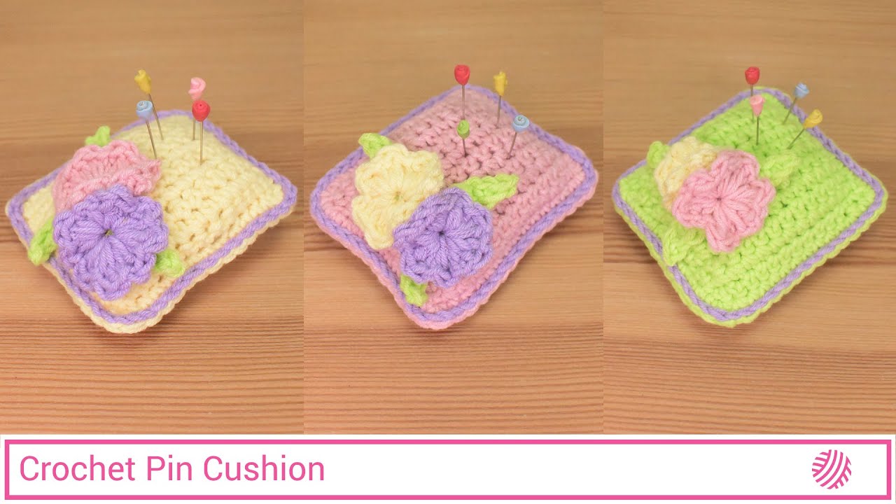 Easy And Simple Crochet Pin Cushion / Needles Cushion