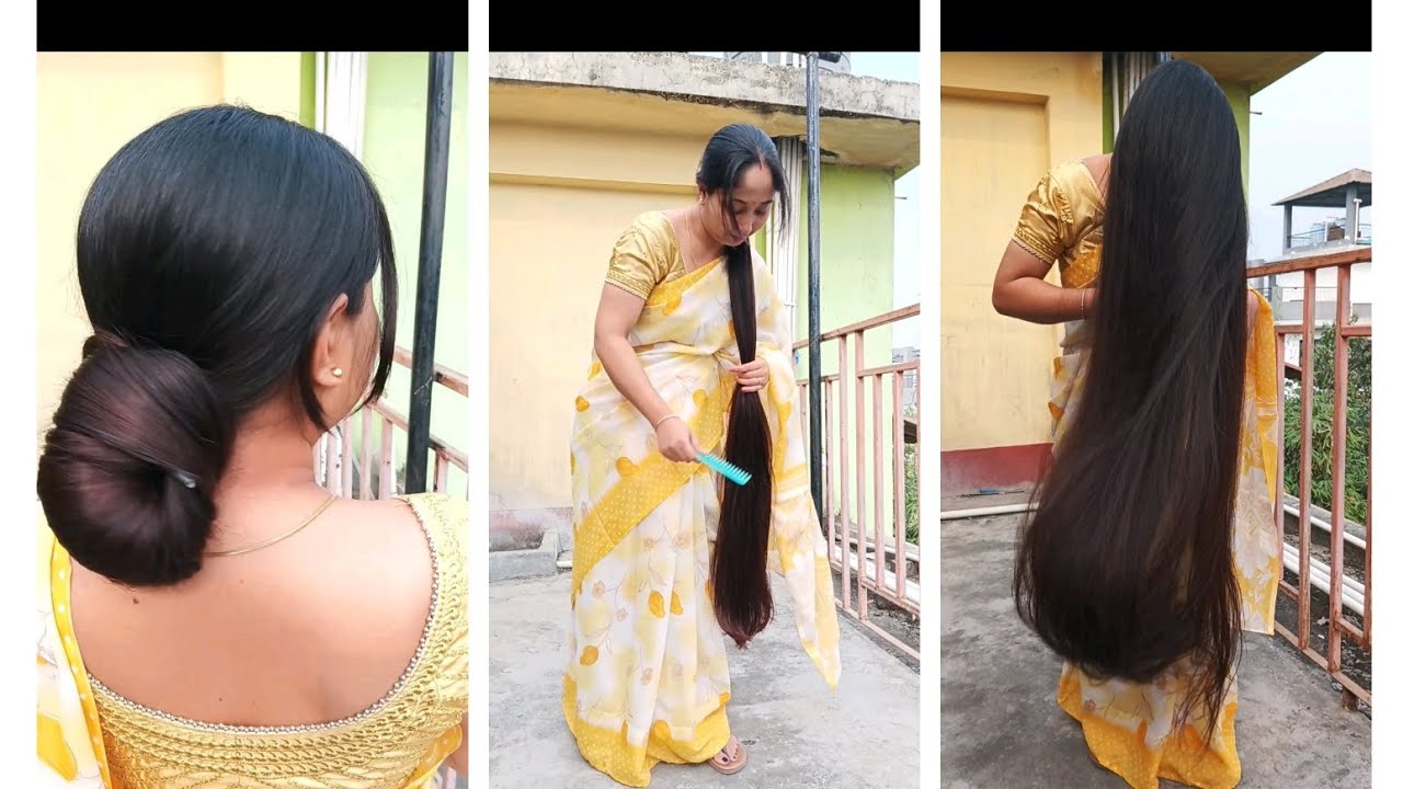 long hair combing