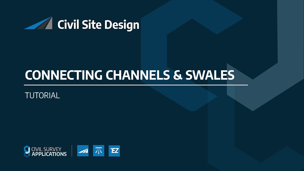 Civil Site Design | Connecting Channels & Swales
