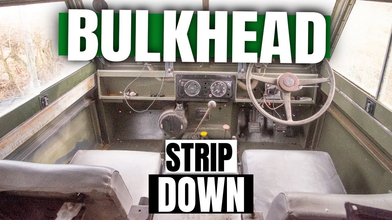 Land Rover Restoration [stripping the bulkhead]