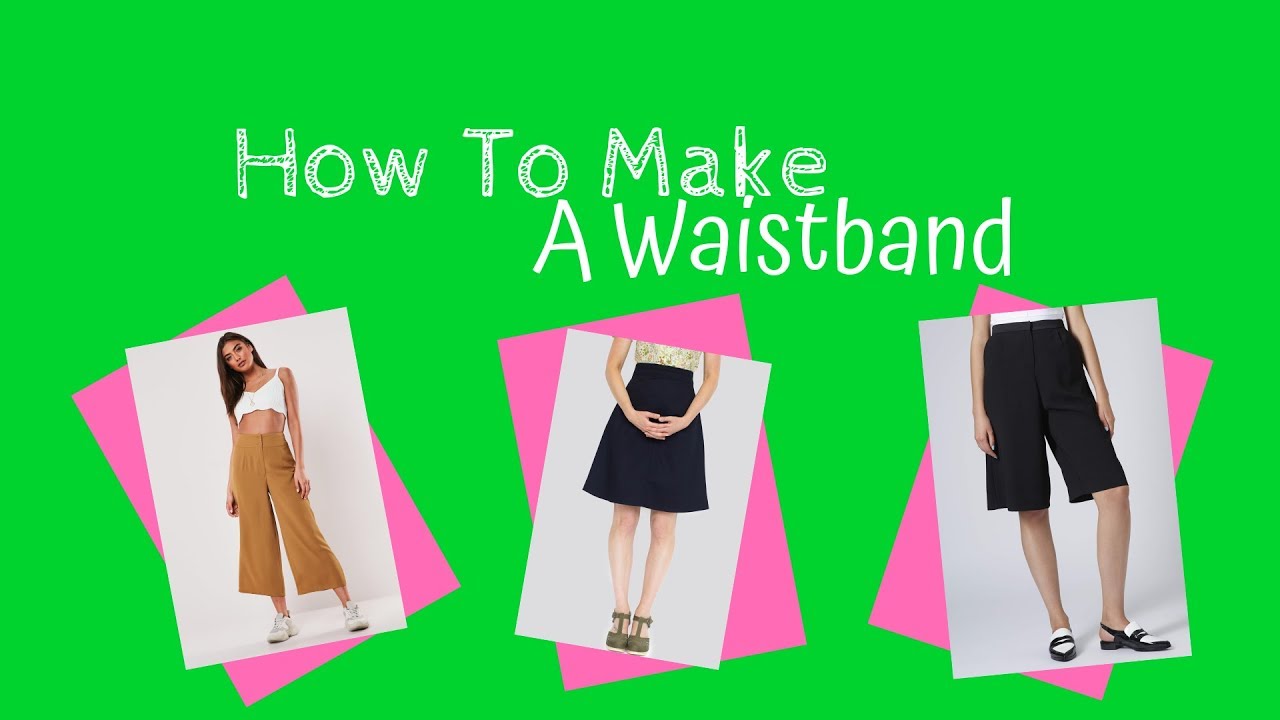 How To Make A Straight Waistband | Fashion Design