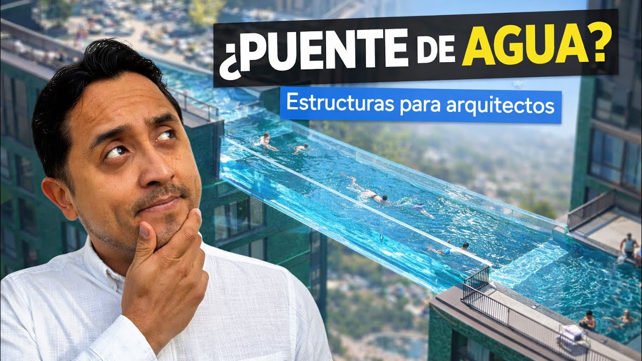 Así hicieron una piscina entre dos edificios | Estructuras para Arquitectos