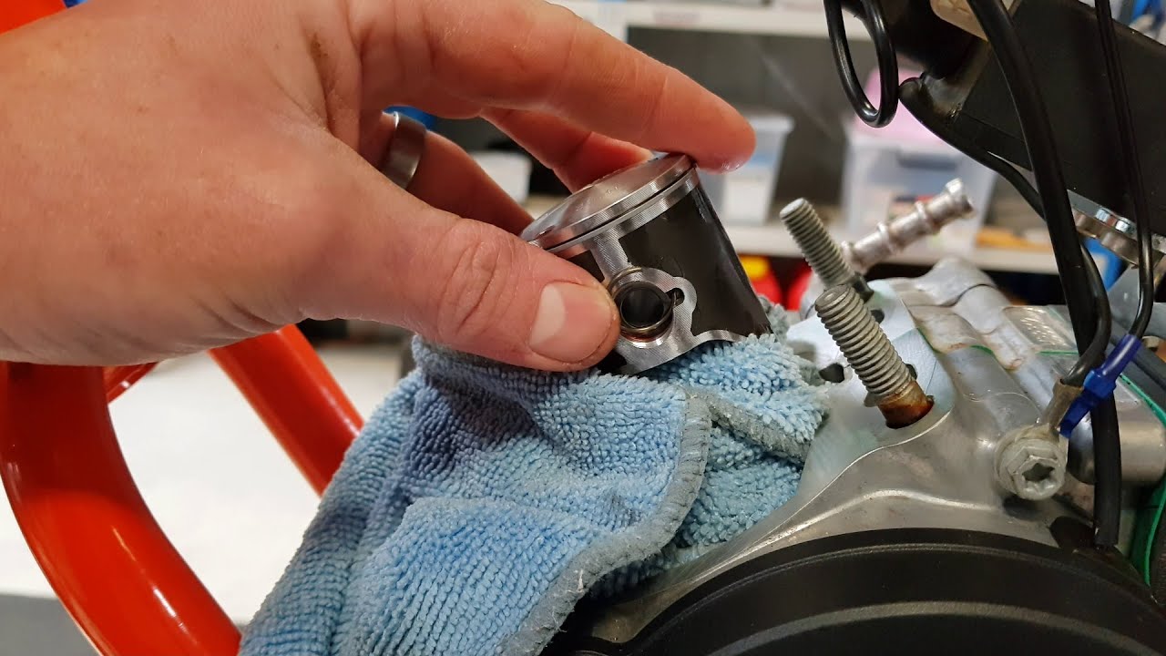 How To Rebuild Top End / Change Piston And Rings. KTM 50 SX, 2013 - Current
