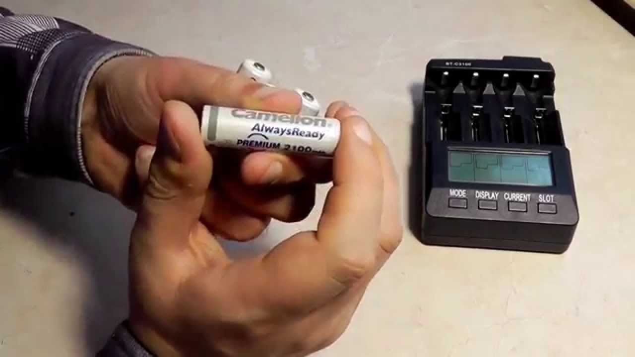Аккумуляторы Camelion AlwaysReady 2100mAh Ni-MH AA тест емкости