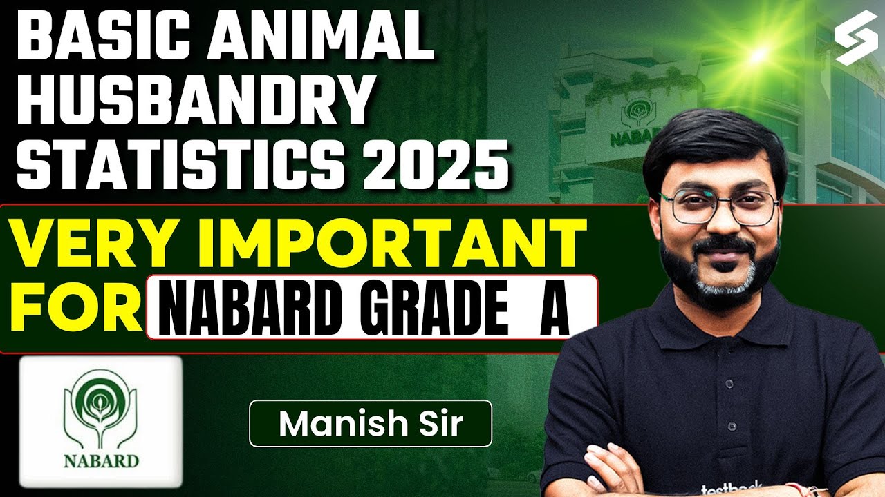 Basic Animal Husbandry Statistics 2025 | NABARD Grade A 2025 Exam | NABARD Grade A By Manish Sir