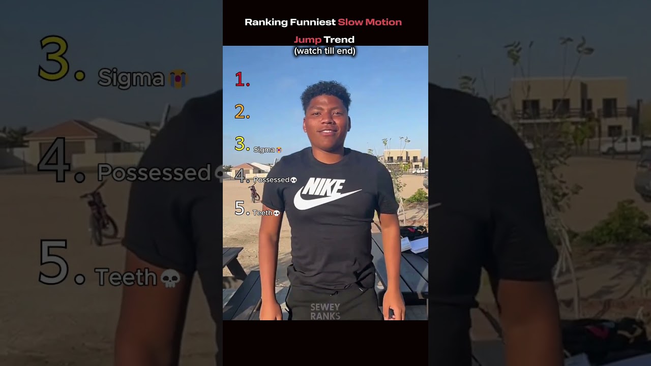 Ranking Funniest Slow Motion Jump Trend