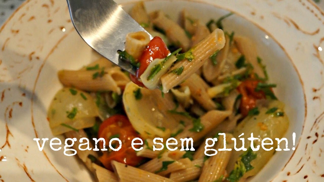 Macarrão com tomate assado, vegano e sem glúten | 20 minutos, 20 reais | Laboratório dos sentidos