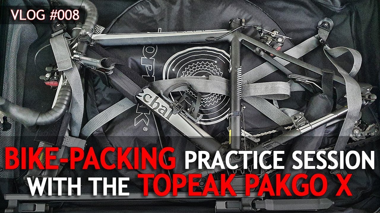 Practice session packing up the bike with the Topeak Pakgo X