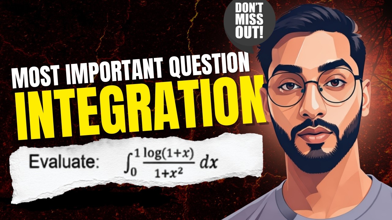 Master This Tricky Integral: &int;[0 to 1] log(1+x)/(1+x&sup2;) dx | Calculus for CBSE 12