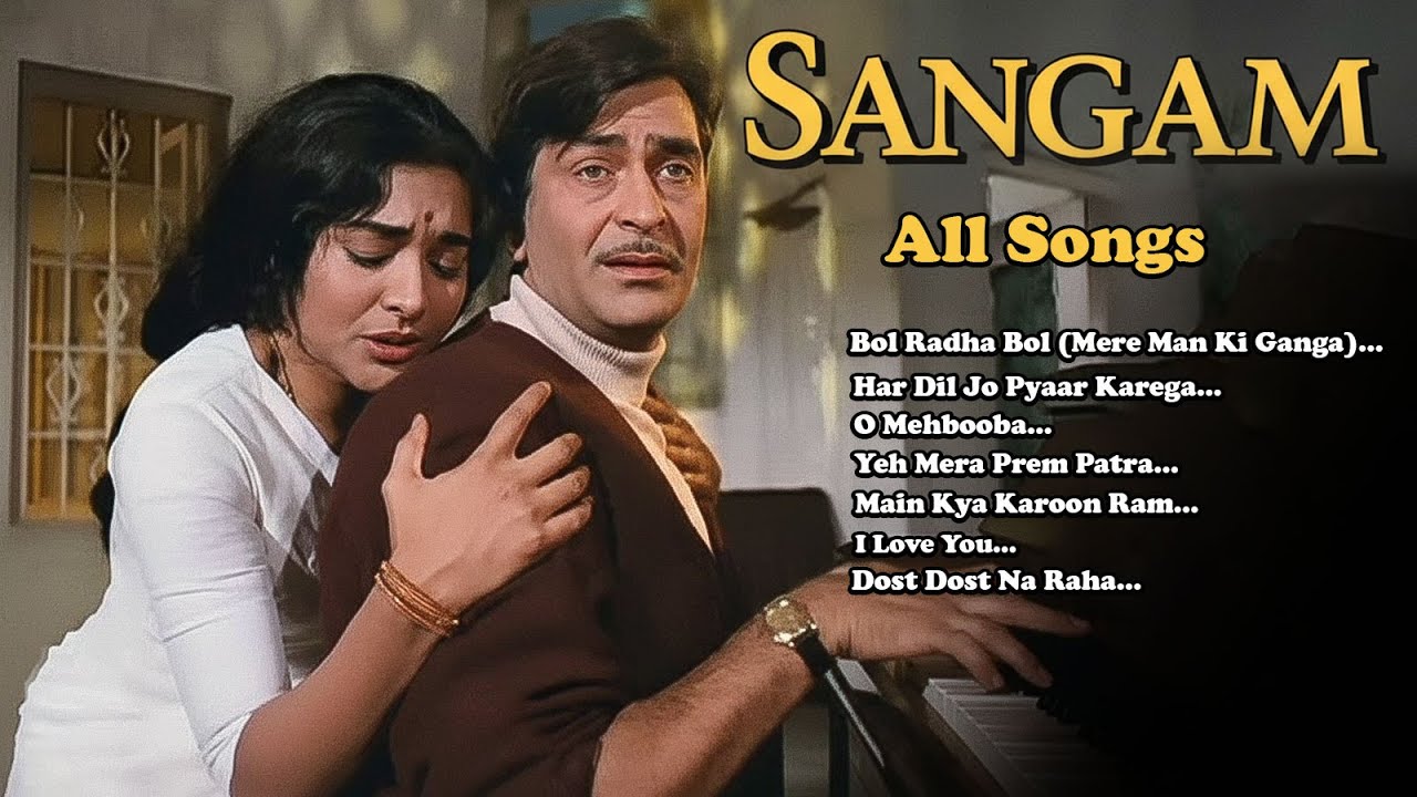 Sangam 1964 Movie - All Songs | Raj Kapoor & Vyjayantimala,  Rajendra Kumar - Mohd Rafi, Mukesh
