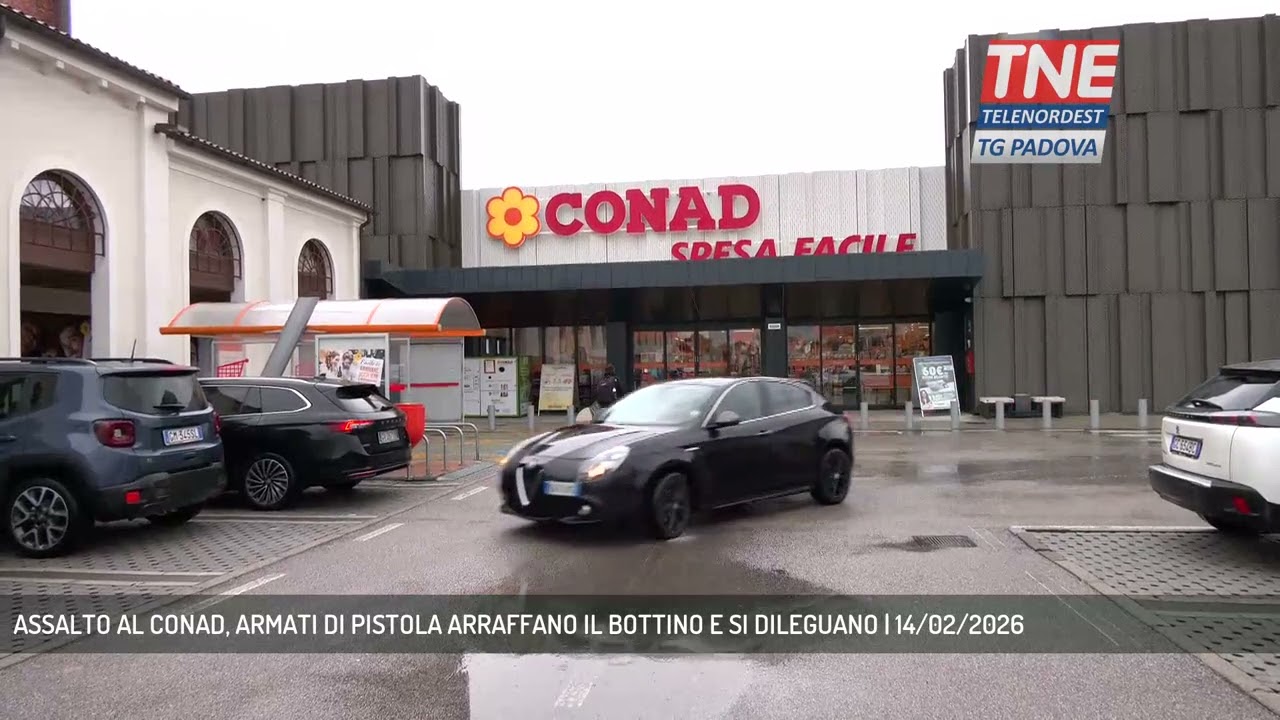 ASSALTO AL CONAD, ARMATI DI PISTOLA ARRAFFANO IL BOTTINO E SI DILEGUANO | 14/02/2026