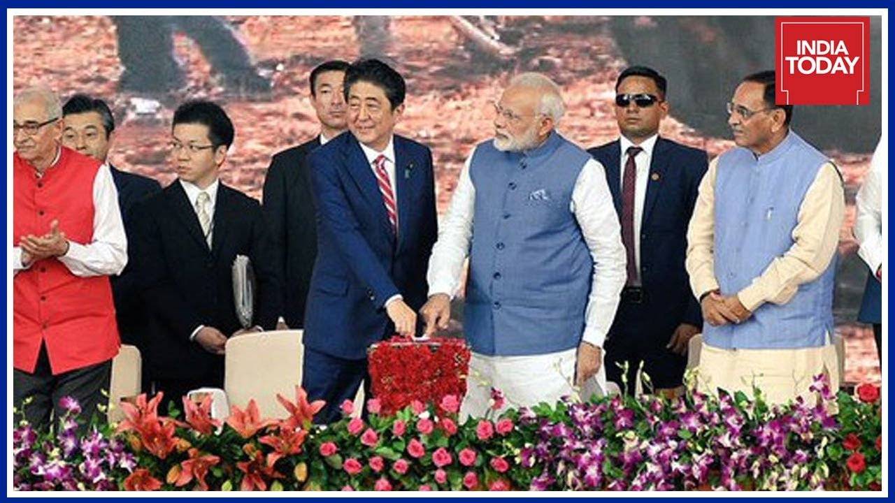 WATCH: Shinzo Abe & PM Modi Lay Foundation Stone Of India's First Bullet Train Project In Ahmedabad
