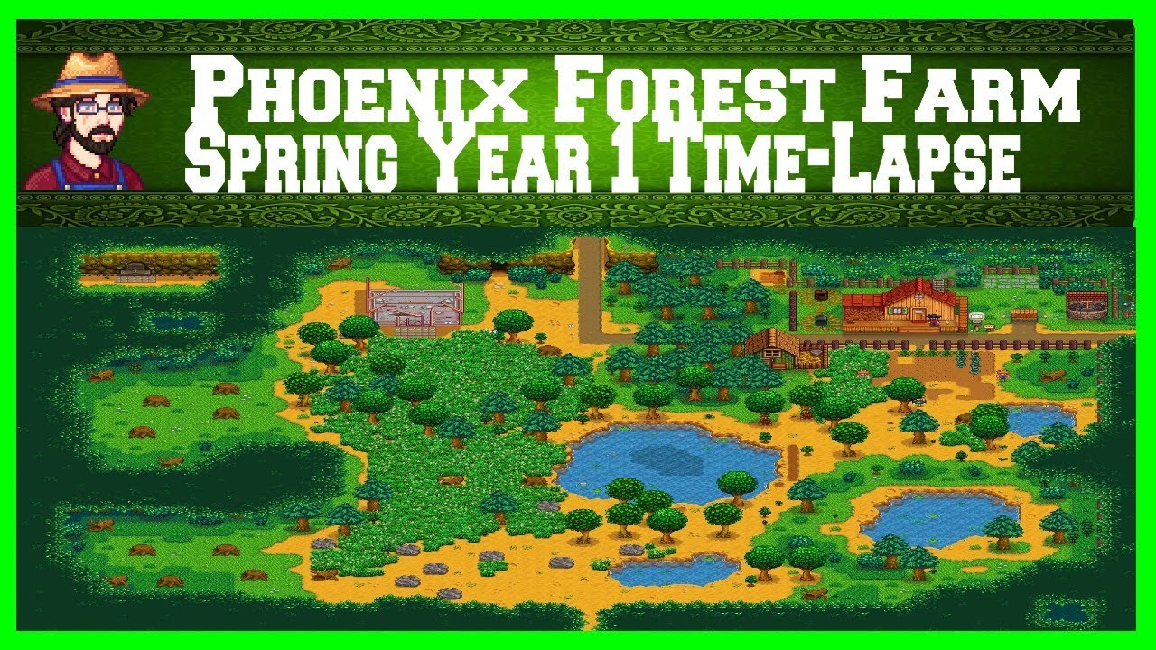 Phoenix Forest Farm - Spring Year 1 Time-Lapse - Stardew Valley