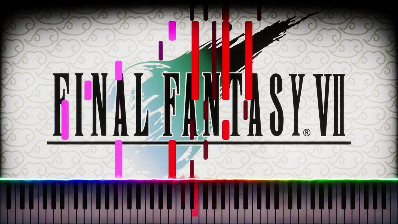 Final Fantasy VII - Piano Collections - 02 - Main Theme of Final Fantasy VII [Piano Tutorial]