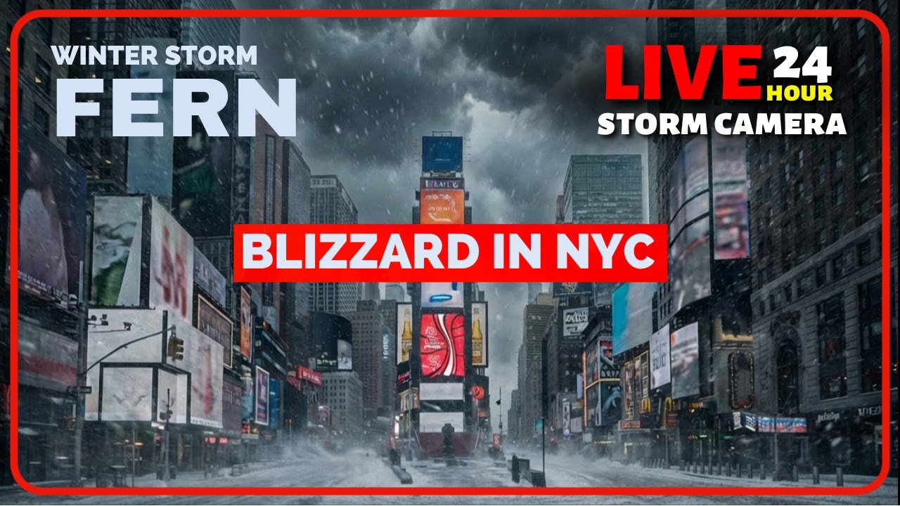 🔴LIVE🔴 New York City Walk -Massive WINTER STORM FERN Slams East Coast | 2026 Manhattan New York