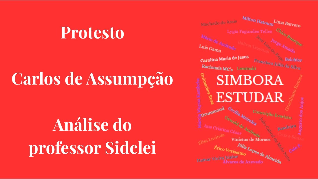 PROTESTO - CARLOS DE ASSUMPÇÃO - VESTIBULAR UNIOESTE 2026 - SERIADO 3º ANO