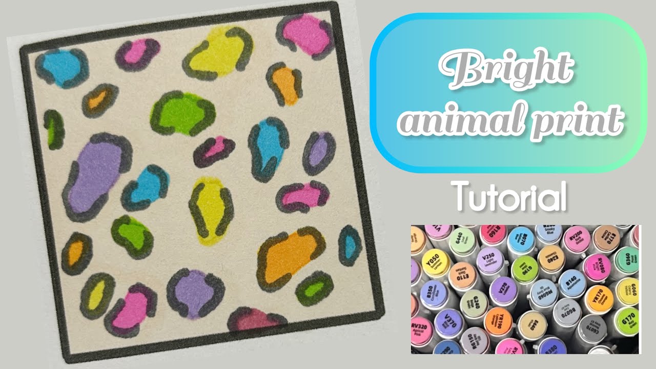 How to Color Animal print - COLOUR WITH ME tutorial - adult colouring book
