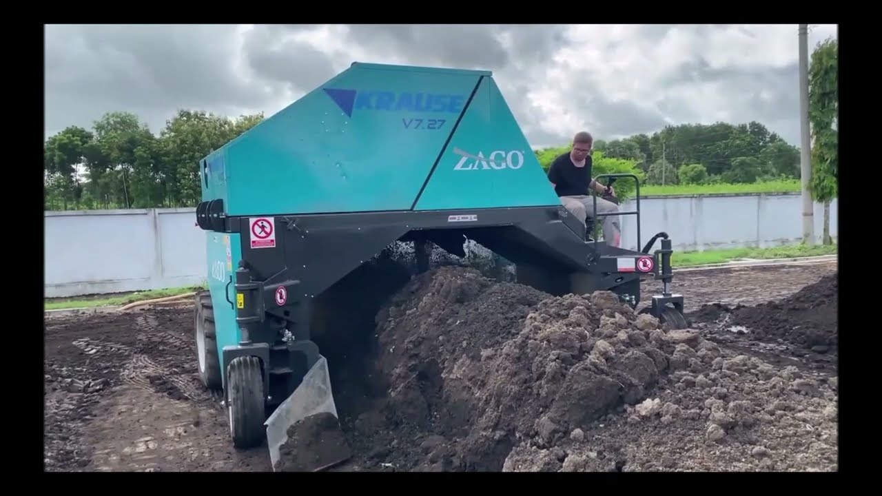 KRAUSE V-Széria: Az Önjáró Komposztforgató: Akár 3000 m³/óra Teljesítmény & Stage V Dízeltechnológia