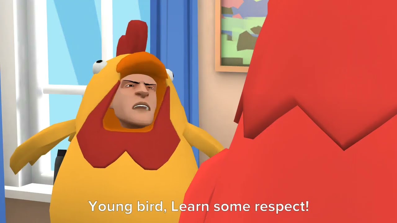 Evil Chicken misbehaves at the doctors